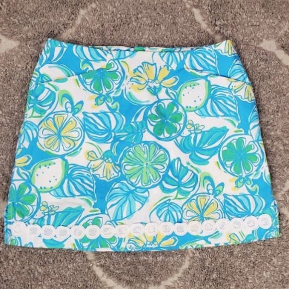 SOLD Lilly Pulitzer Sweet  Sour Marigold Skorts Sz - Picture 2 of 14